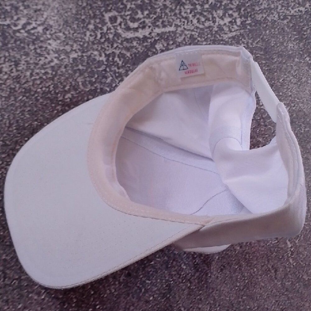 Vintage 90s The Sports Authority White Cap Snap Back - Picture 7 of 9